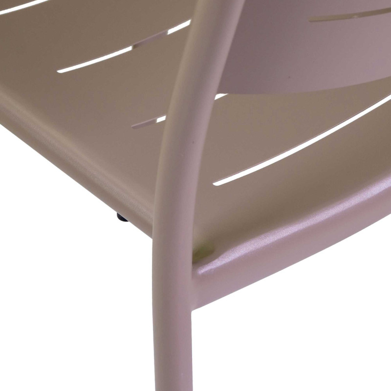 Sedia alluminio Delta tortora 45x59,5x85 resistente da esterno
