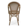 Sedia francese alluminio textilene naturale 46x56x87 elegante