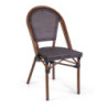Sedia francese alluminio textilene noce 46x56x87 cm giardino