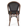 Sedia francese alluminio textilene noce 46x56x87 cm giardino