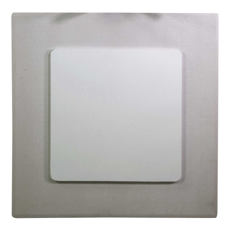 Top tavolo pietra sinterizzata bianco quadro 80x80x0,6 resistente