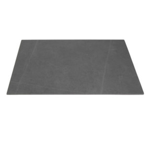 Zoom Top tavolo pietra sinterizzata grigio quadro cm 80x80x0,6