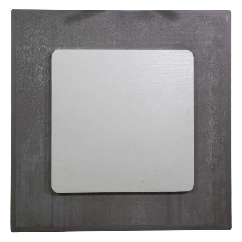 Top tavolo pietra sinterizzata grigio quadro 80x80 cm resistente
