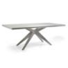 Tavolo alluminio Coronado top pietra bianco 200x100 cm giardino