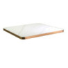 Top tavolo pietra sinterizzata marmo bianco oro 80x80 elegante