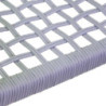 Poltrona alluminio Aledo bianco corda grigio chiaro 57x58,5xH85