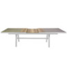 Tavolo alluminio Riverside allungabile bianco HPL 243-303x102