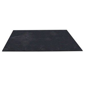 Zoom Top tavolo hpl effetto marmo nero quadro cm 69x69x1