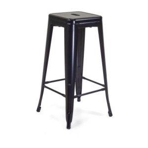 Zoom Sgabello ferro new bristol nero cm 42x42h76
