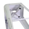 Sgabello ferro New Bristol bianco antico 42x42xH76 cm