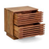 Mobile comodino legno Kerala naturale 50x35xH50 cm elegante