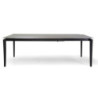 Tavolo metallo allungabile Rogers top pietra 180-240x90x75 cm
