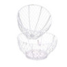 Portauova metallo bianco tondo Ø19,5xH2,9 cm pratico cucina