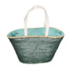 Borsa paglia con paillettes azzurro ampia e luminosa estate