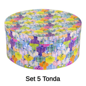 Scatola cartone 1/5 camicie tondo CMO40,5H17,8 cm resistente