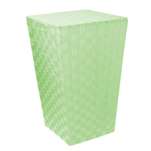 Zoom Cestone poliestere verde chiaro rettangolare cm 40x30h53