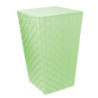 Cestone poliestere verde chiaro rettangolare 40x30x53 cm
