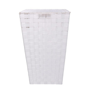 Zoom Cestone poliestere bianco quadro cm 33x33h53