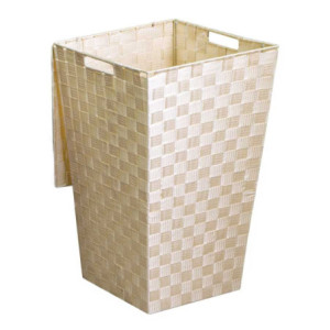 Zoom Cestone poliestere crema quadro cm 33x33h53