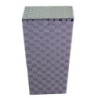 Cestone poliestere grigio quadro 33x33x53 cm contenitore pratico