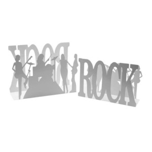 Portariviste metallo bianco Rock 35x12H24 moderno e pratico