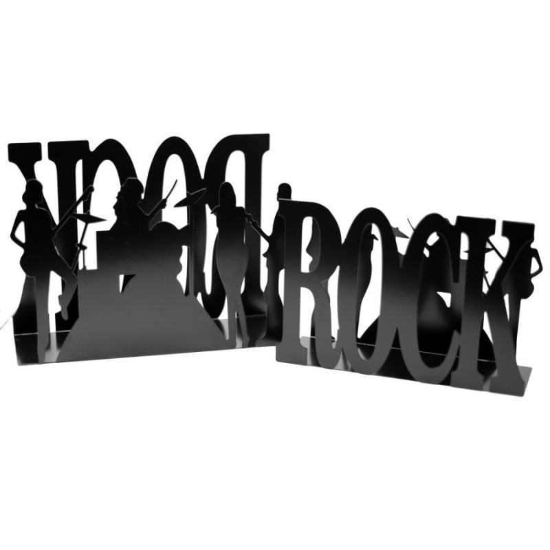 Portariviste metallo nero Rock 35x12H24 moderno e pratico