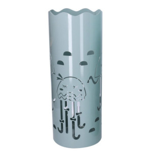 Portaombrelli metallo azzurro tondo Ø19H49 meduse design marino