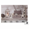 Appendino mare legno 8 posti con LED 60x40x18 cm luminoso