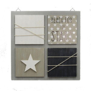 Portamemo muro legno 30x30x2 cm pratico e decorativo