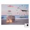 Orologio quadro LED Mare con barattolo 40x30x2,2 cm decorativo