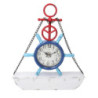 Orologio tavolo Mare legno barca 41x8x48 cm stile marino decorativo