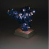 Corallo resina azzurro con LED 20x17x24,5 cm decorazione luminosa