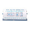 Calendario metallo mare bianco 29x13,5x11,5 cm decorazione casa