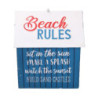 Casetta metallo mare blu rettangolare 24,5x18,5x28,5 cm casa