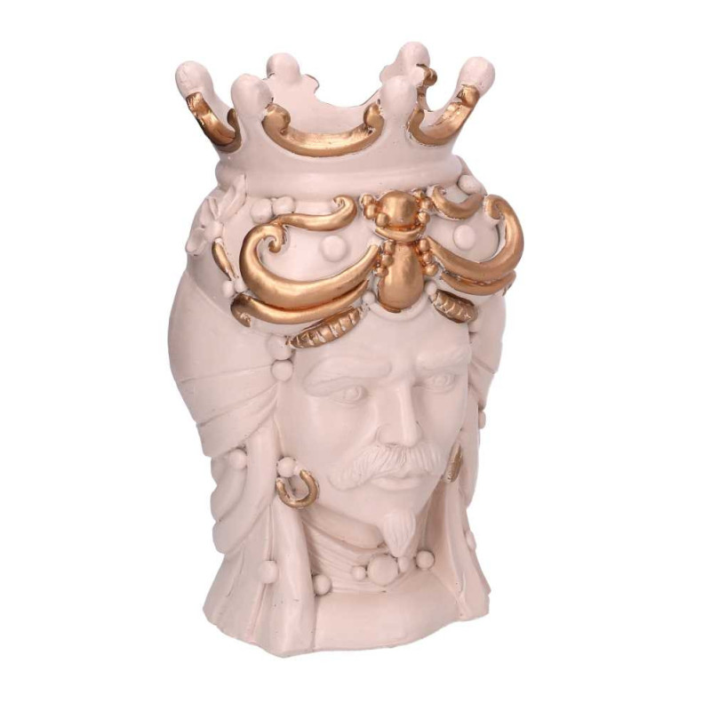 Portavaso Oro H14.5cm Resina | Levante Shop