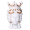 Portavaso Bianco H14.5cm Resina | Levante Shop