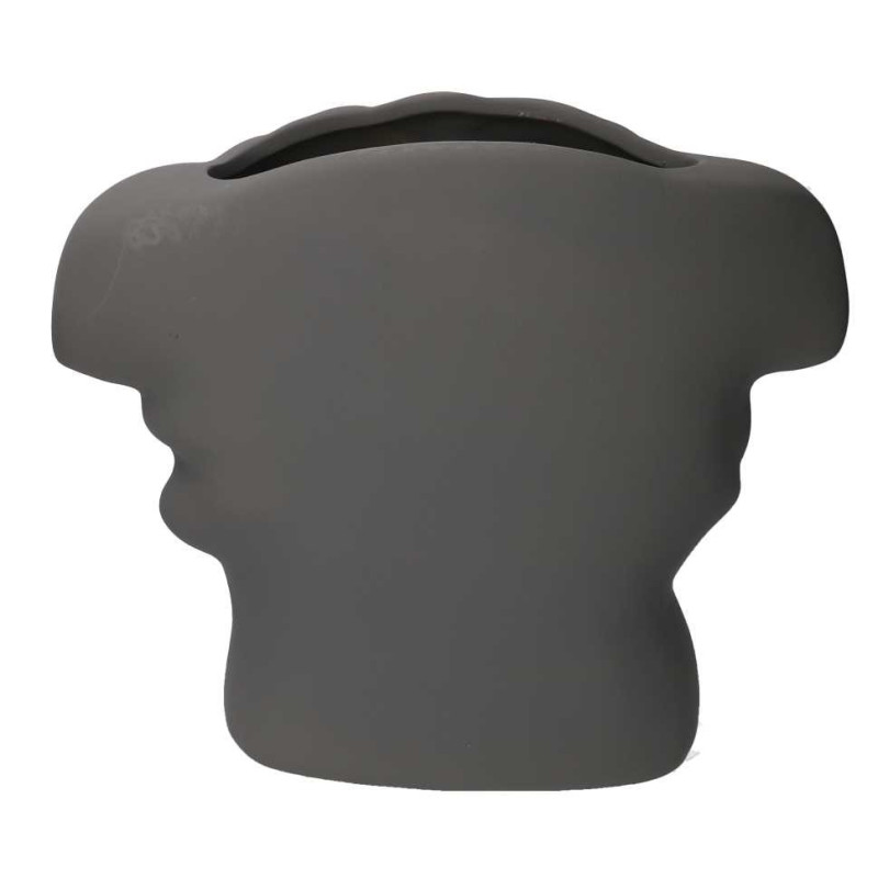 Portavaso Grigio H13.5cm Ceramica | Levante Shop