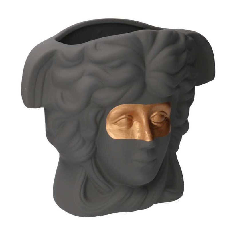 Portavaso Grigio H13.5cm Ceramica | Levante Shop