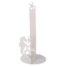 Portascottex metallo cavalluccio bianco tondo Ø15xH33 cm pratico