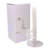 Portascottex metallo cavalluccio bianco tondo Ø15xH33 cm pratico