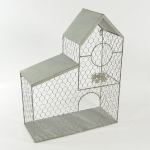 Zoom Gabbia casetta gardening grigio cm 40x51x17