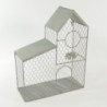 Gabbia casetta Gardening grigio 40x51x17 cm decorativa casa