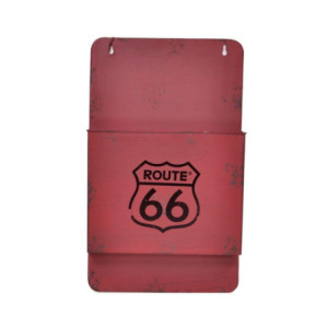 Portalettere metallo Bristol rosso 25x8x42 cm moderno e pratico