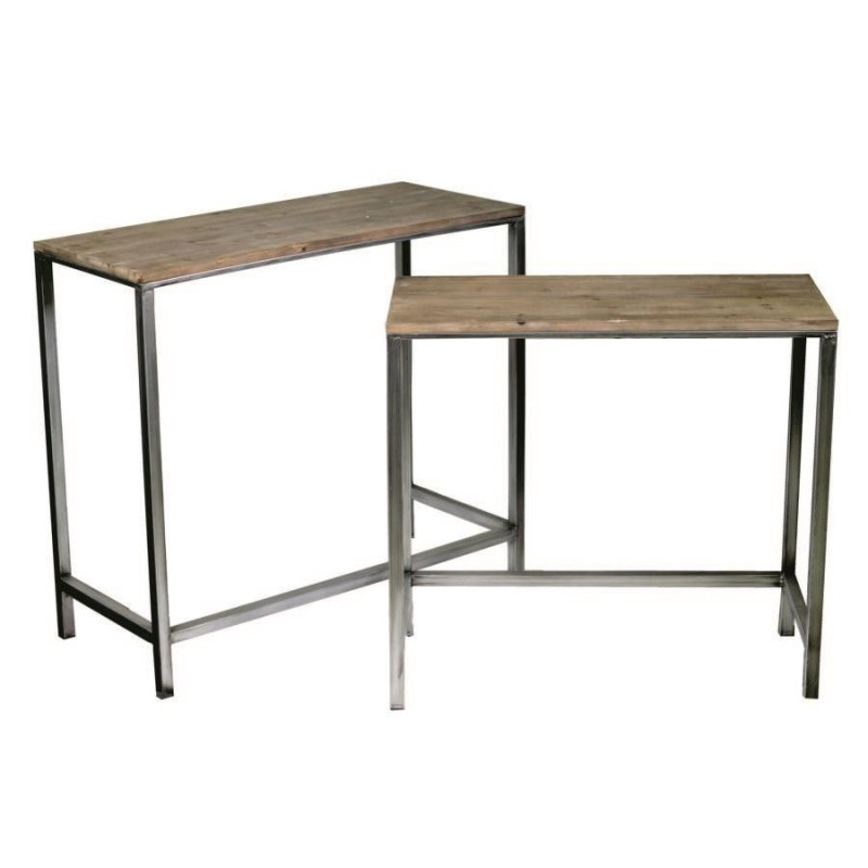 Tavolino consolle 1-2 rettangolare cm 88,5x39h80