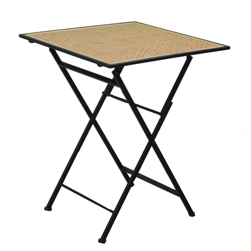 Tavolo ferro nero quadro cm 60x60h74