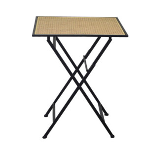 Zoom Tavolo ferro nero quadro cm 60x60h74