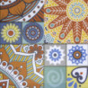 Colonnina mosaico metallo Galatone tonda Ø35,5x59 cm arredo giardino