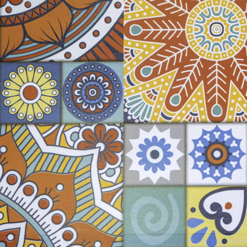 Colonnina mosaico metallo Galatone tonda Ø30x70 cm giardino