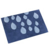 Tappetino bagno 100% cotone blu Gocce antiscivolo 50x80 Tomasucci