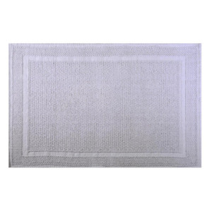 Tappetino bagno 100% cotone Vincent grigio antiscivolo 50x80